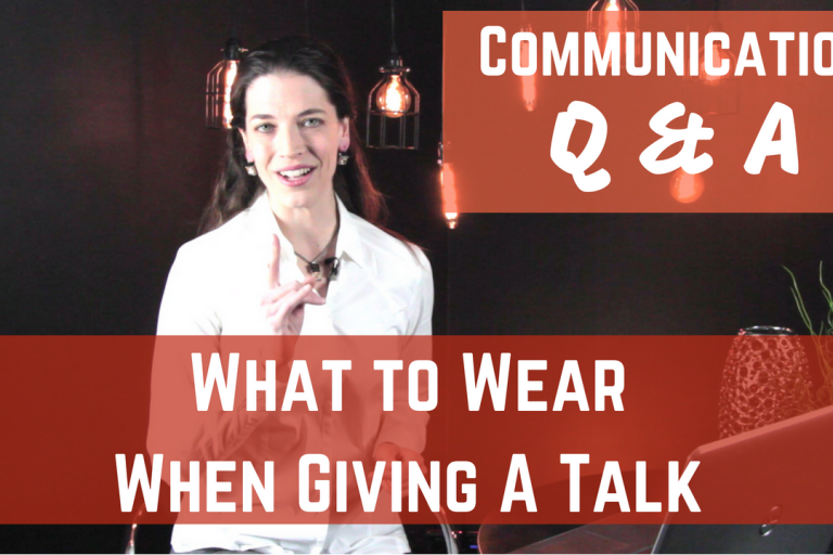 What to wear when giving a talk