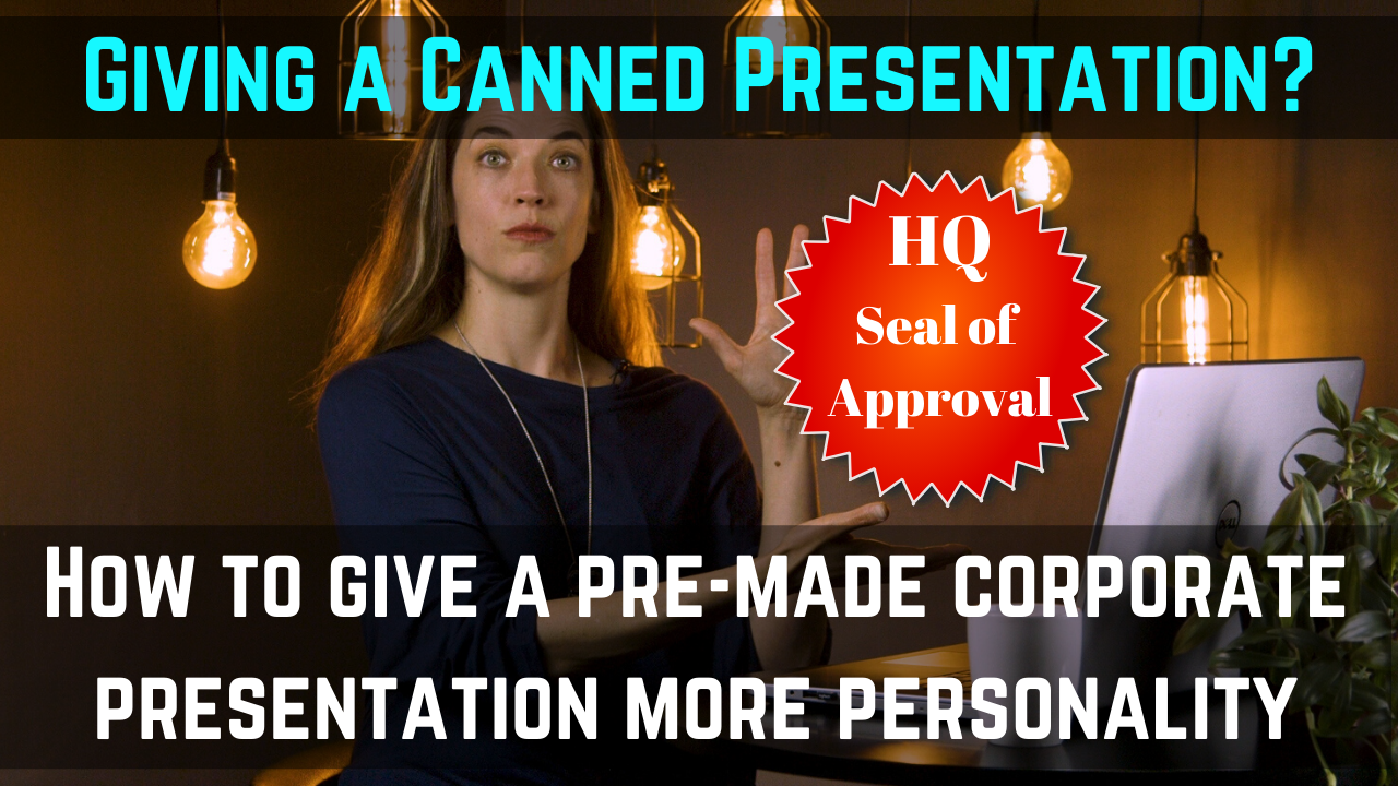canned presentation definition marketing